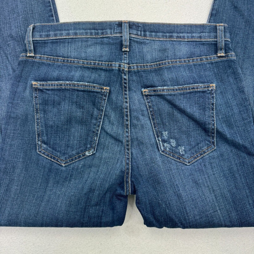 Current Elliott Slouchy Stiletto Jeans Womens Size 25 Blue Tempest Destroy - Picture 2 of 9